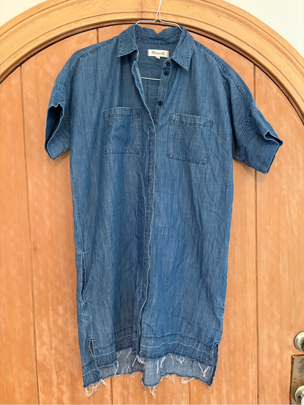 Madewell denim shirt dress, Medium